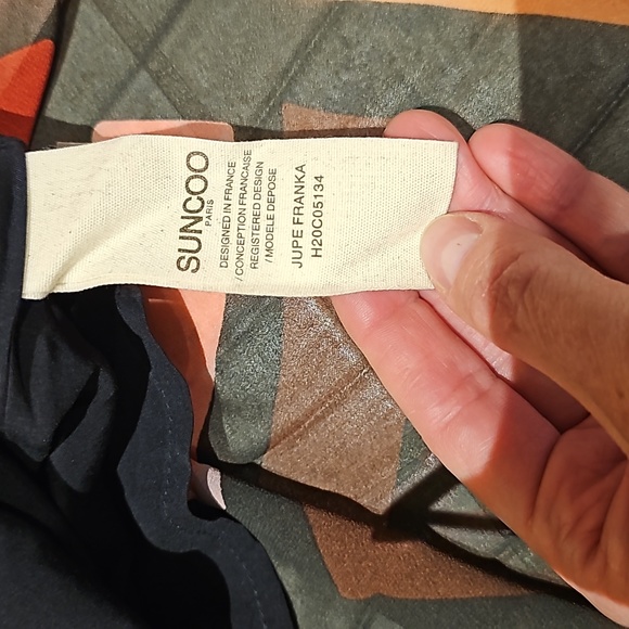 Suncoo pleated patterned skirt in size S - Picture 5 of 8